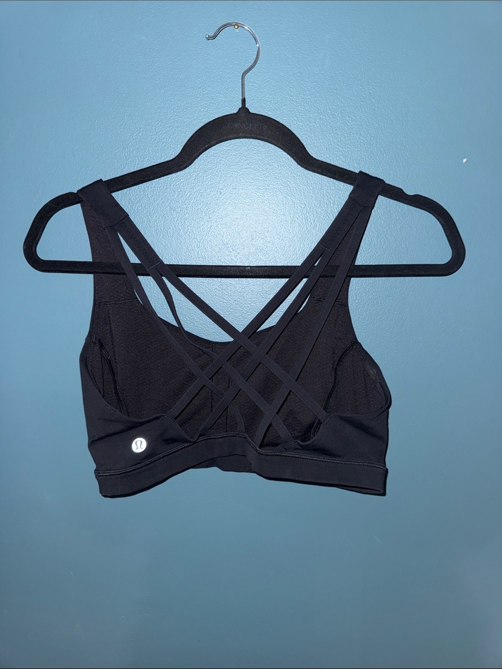 lululemon athletica Black Strappy Crisscross Sports Bra